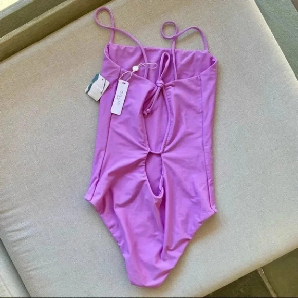 Free People Other - NWT Free People x Gillia Dahlia One-Piece Swim Suit cutouts revolve purple